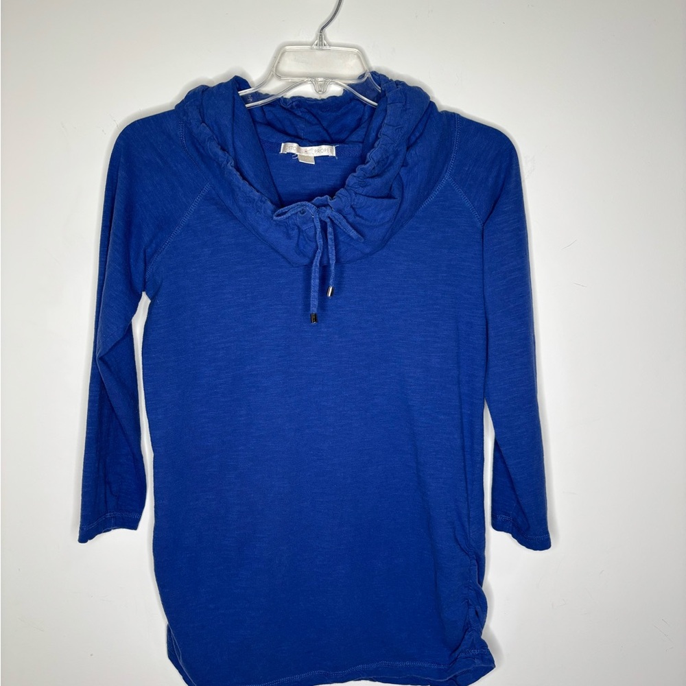 BN4 Boston Proper Royal Blue Hoodie‎ Sweatshirt Long Sleeve Top Large